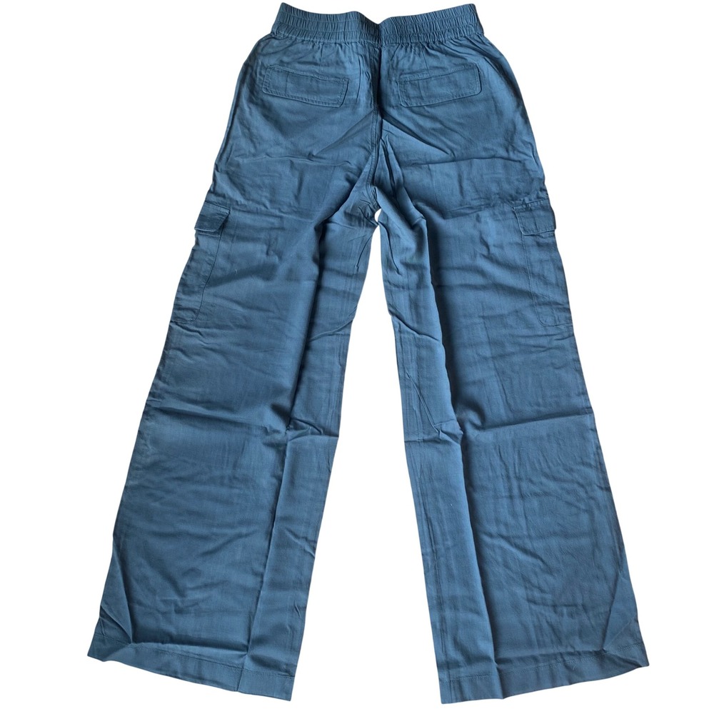 NWT Marine Layer 'Allison Cargo' Wide Leg Pant in Dusty Olive Stretchy Band - S - Picture 14 of 14